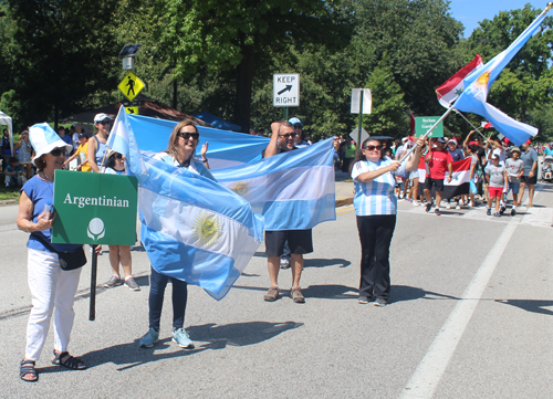 Argentina Community in Parade of Flags